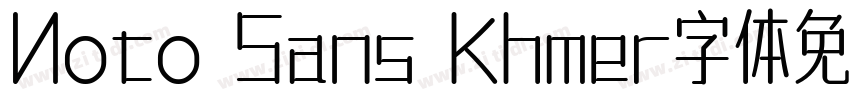 Noto Sans Khmer字体免费字体转换